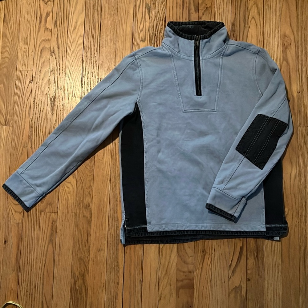 FATFACE Airlie  1/4 Zip Sweater Mens M Blue.